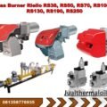 Gas burner Riello RS38, RS50, RS70, RS100, RS130, RS190, RS250