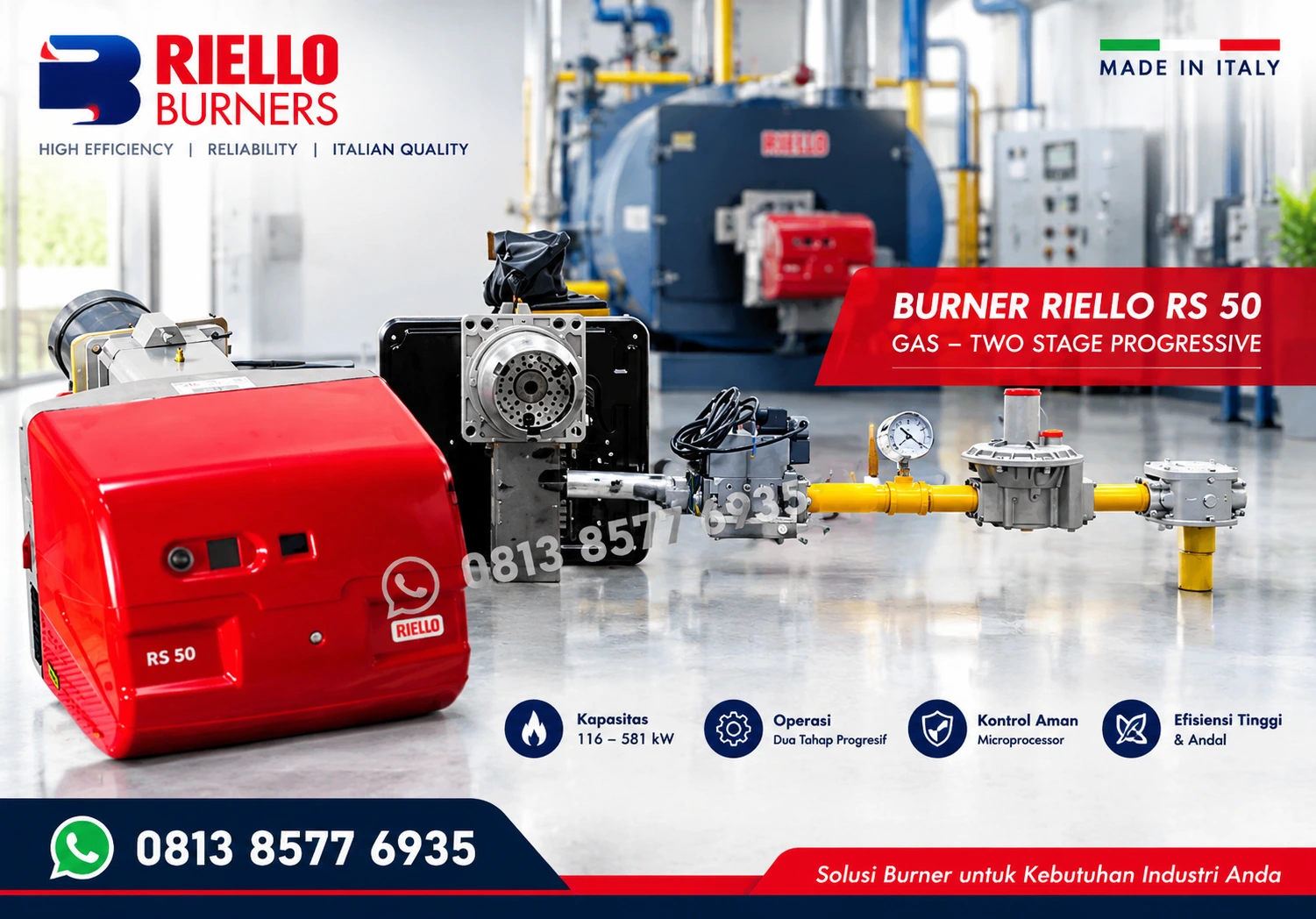 Riello RS 50 - Gas Burner Two stage