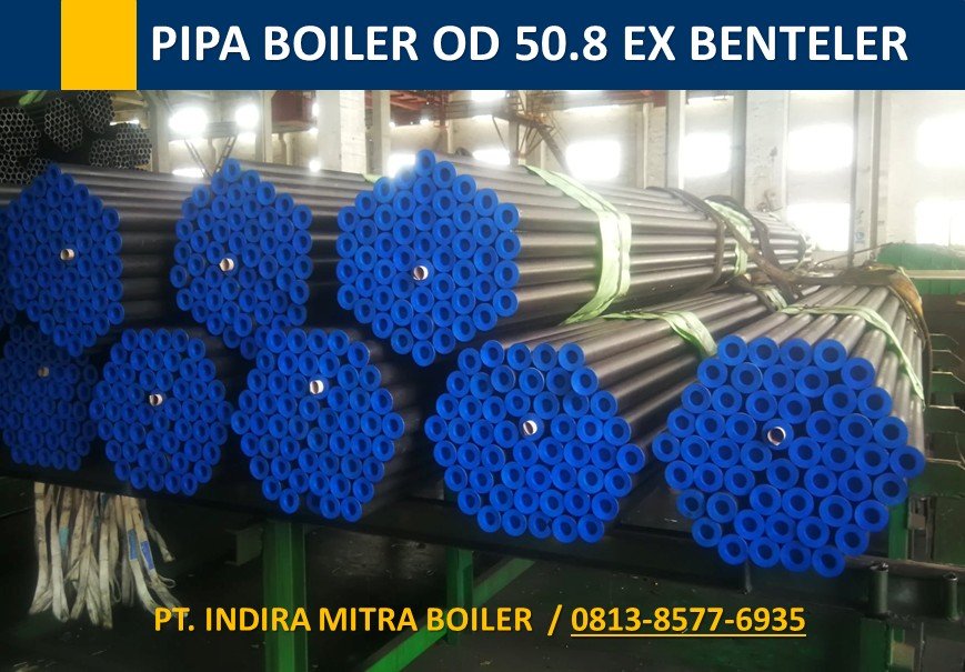 Jual Pipa Api Boiler OD 50.8 x 5 x 7000 mm ex benteler