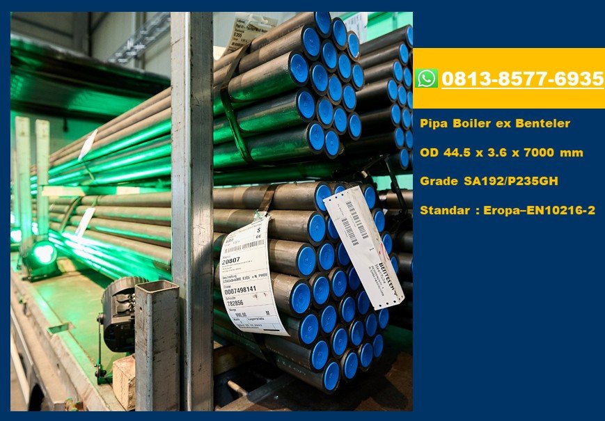 Jual Pipa Benteler OD 44,50 x 3,6 x 7000 mm Tube Boiler