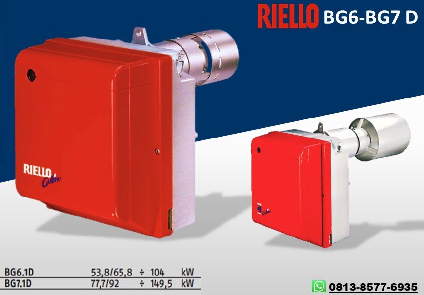OIL BURNER RIELLO GULIVER BG6.1D- BG7D TWO STAGE