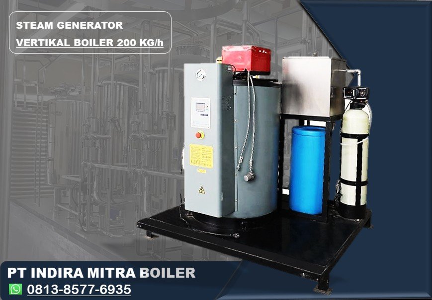 Jual Steam Boiler Generator 200 Kg /Jam