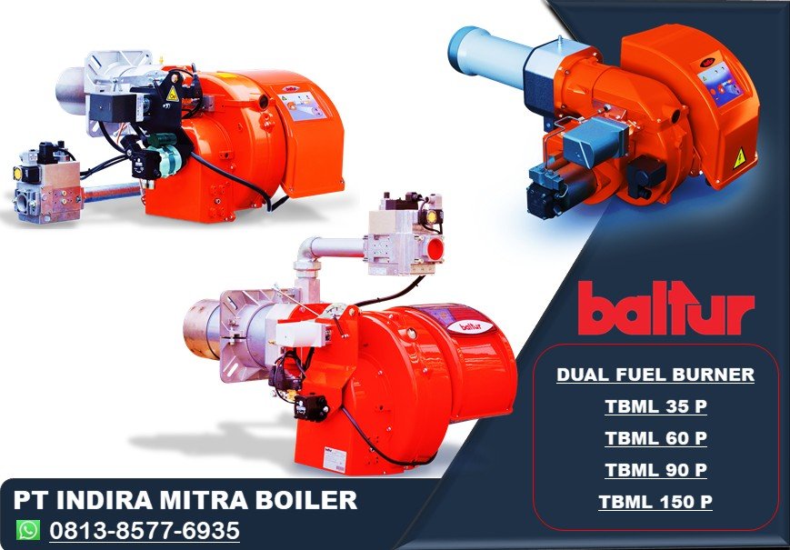 DUAL FUEL BURNER BALTUR TBML 35P-60P-90P-150 P Two Stage