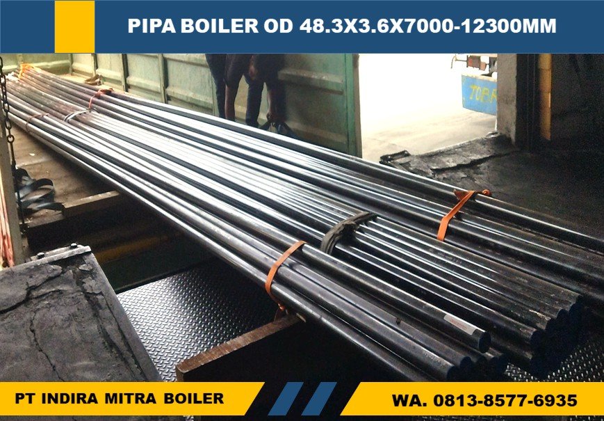 Pipa Boiler OD 48.3 X 3.6 X 7000-12300 MM