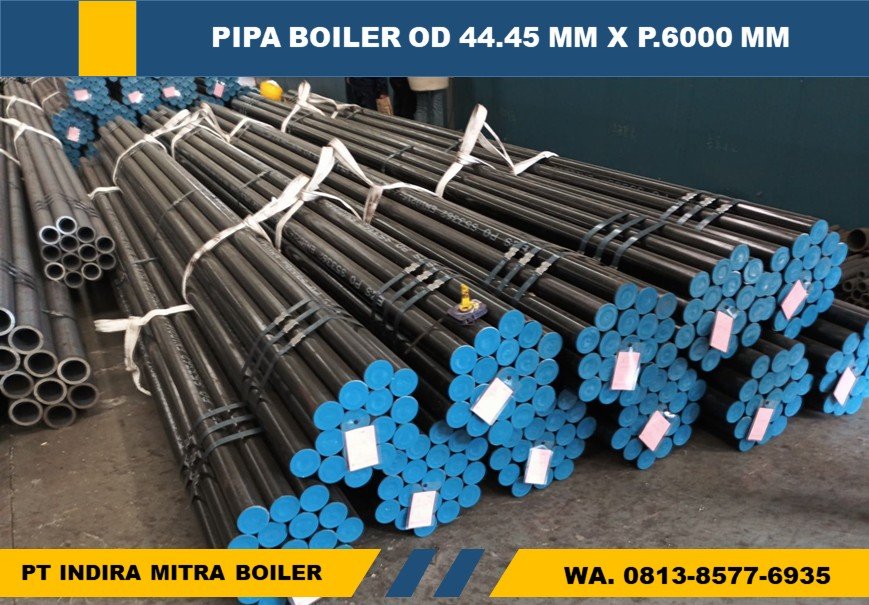 JUAL PIPA SEAMLESS BOILER OD 44.45 MM X P.6000 MM