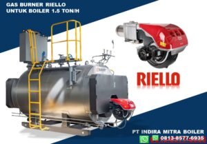 PEMBAKARAN BURNER SOLAR UNTUK FIRE TUBE BOILER 1500 KG- 1.5 TON