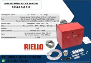 BURNER SOLAR 10 KG PER JAM- RIELLO R40 G10