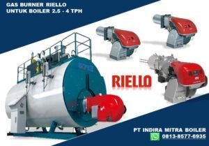 GAS BURNER RIELLO UNTUK BOILER 2.5 TON- 3 TON - 4 TPH