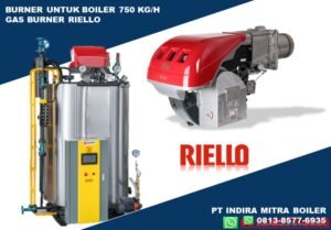 GAS BURNER UNTUK BOILER 750 KG WATER TUBE VERTIKAL