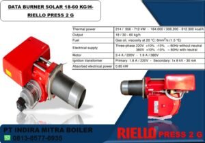 JUAL BURNER SOLAR 18-60 KG PER JAM - RIELLO PRESS 2 G