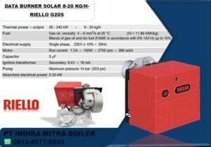 JUAL BURNER SOLAR 8-20 KG PER JAM - RIELLO G20S
