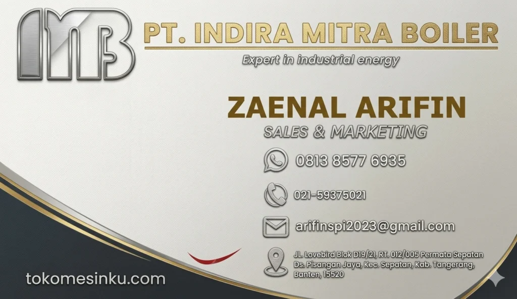Kartu Nama Zaenal Arifin – PT Indira Mitra Boiler