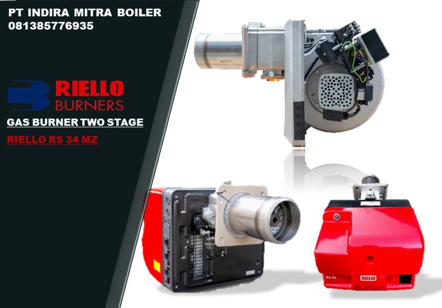 RIELLO RS 34 MZ TYPE 883 T – GAS BURNER TWO STAGE 390 KW