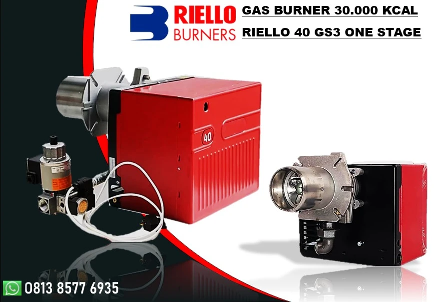GAS BURNER RIELLO 40 GS3 - 30.000 KCA ONE STAGE