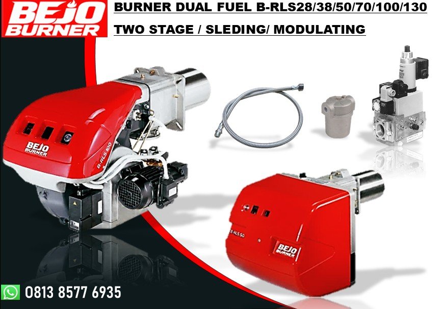 DUAL FUEL BURNER BEJO B-RLS28-38-50-70-100-130