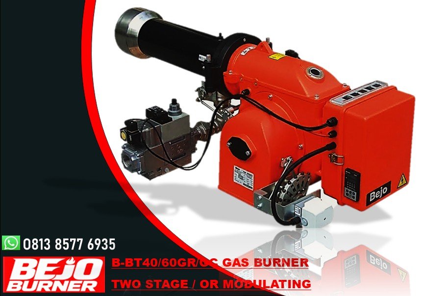 GAS BURNER BEJO BT40-60 GR-GC TWO STAGE OR MODULATING