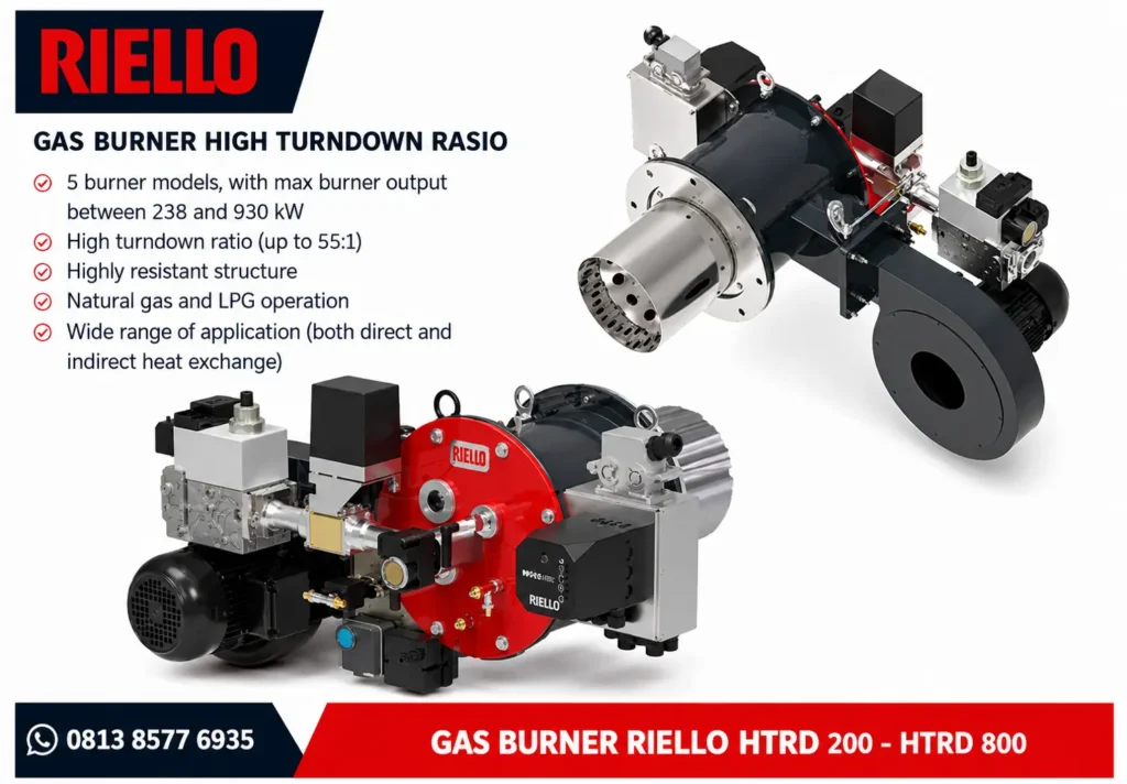 Gas Burner Riello HTDR 200-800