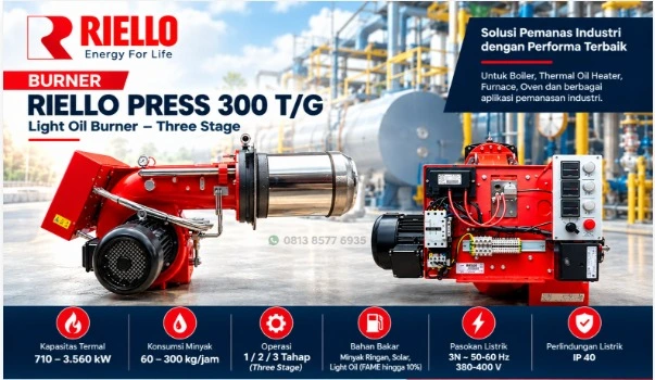 Light Oil Burner Riello Press 300 T/G