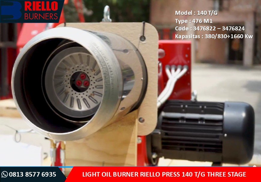 Riello P140 TG Burner Light Oil Three stage