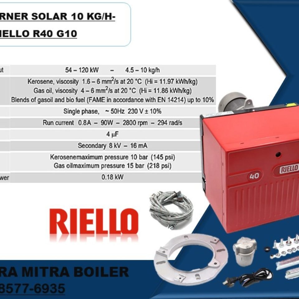 BURNER SOLAR 10 KG PER JAM- RIELLO R40 G10