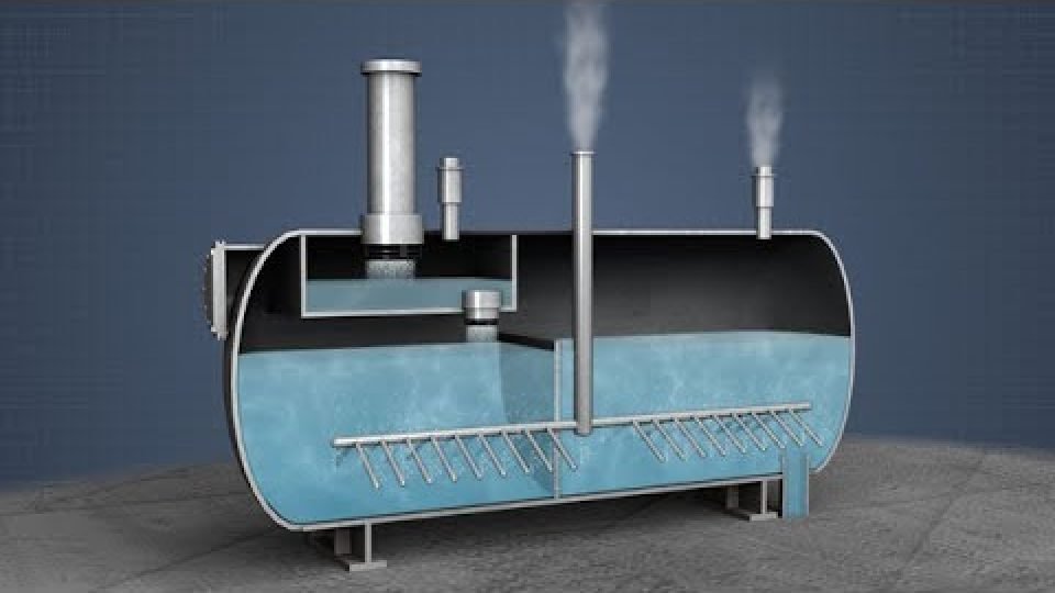 Dearator tank boiler