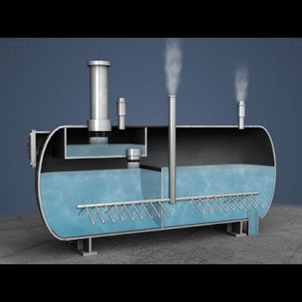 Dearator tank boiler