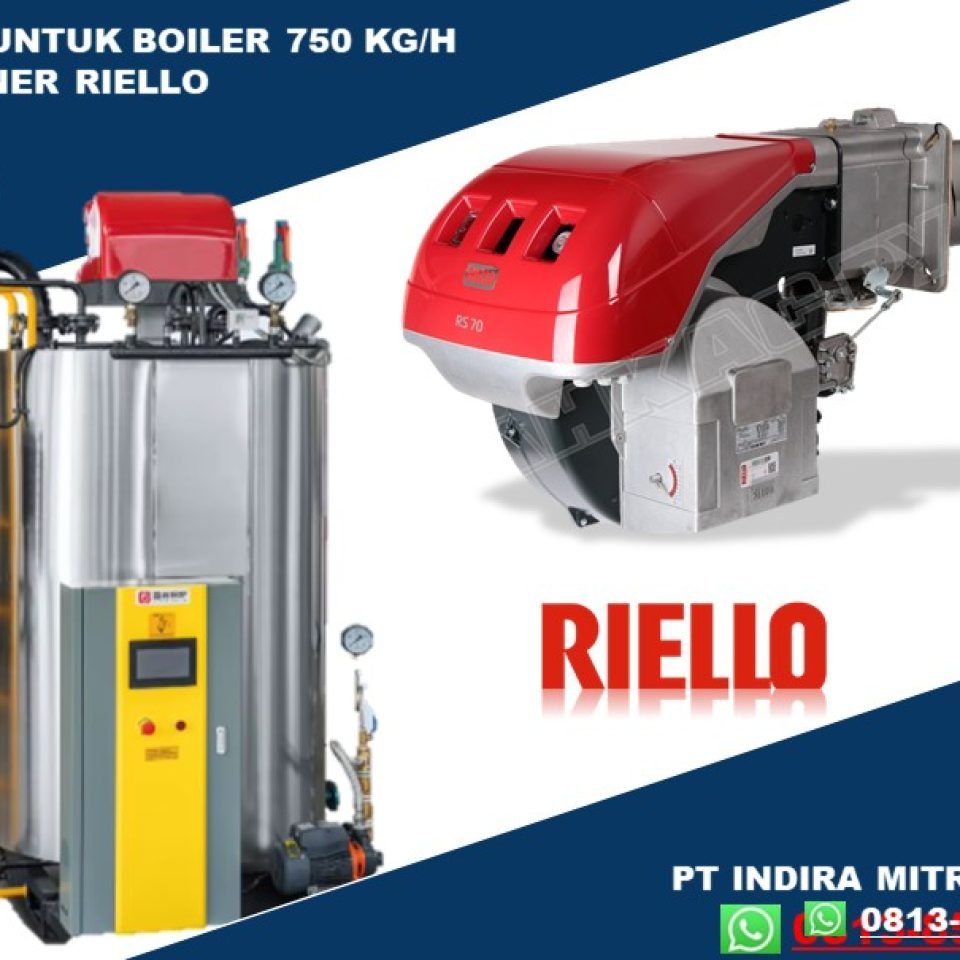 GAS BURNER UNTUK BOILER 750 KG WATER TUBE VERTIKAL