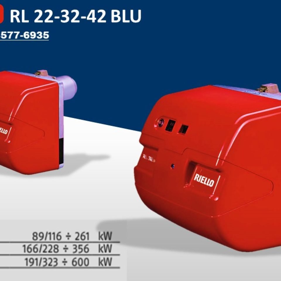 JUAL BURNER RIELLO RL 22- RL32- RL42 BLU TOW STAGE