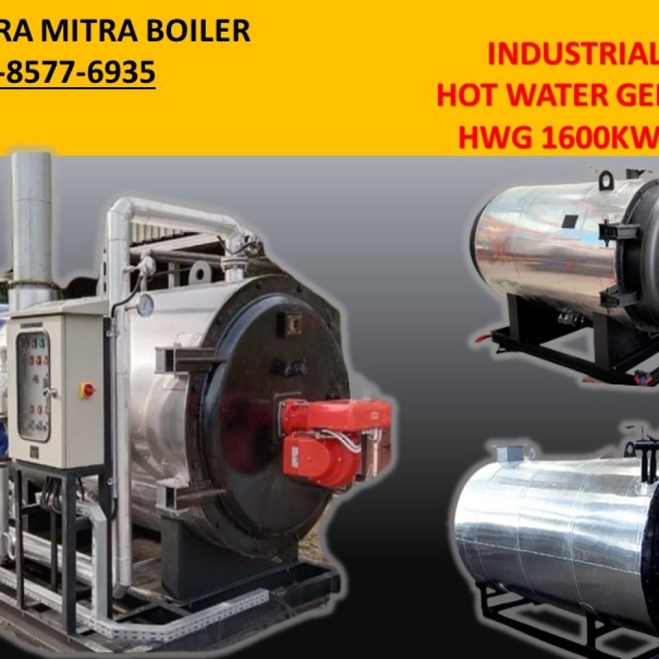 JUAL HOT WATER GENERATOR 1600 KW – 2000 KW FIRE TUBE