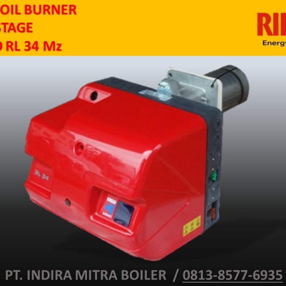 JUAL LIGHT OIL BURNER TWO STAGE RIELLO RL 34 MZ
