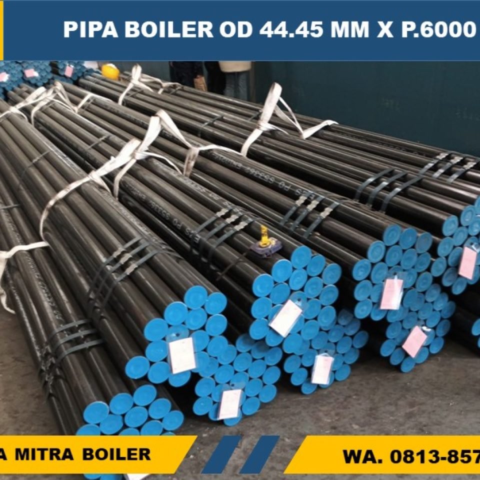 JUAL PIPA SEAMLESS BOILER OD 44.45 MM X P.6000 MM