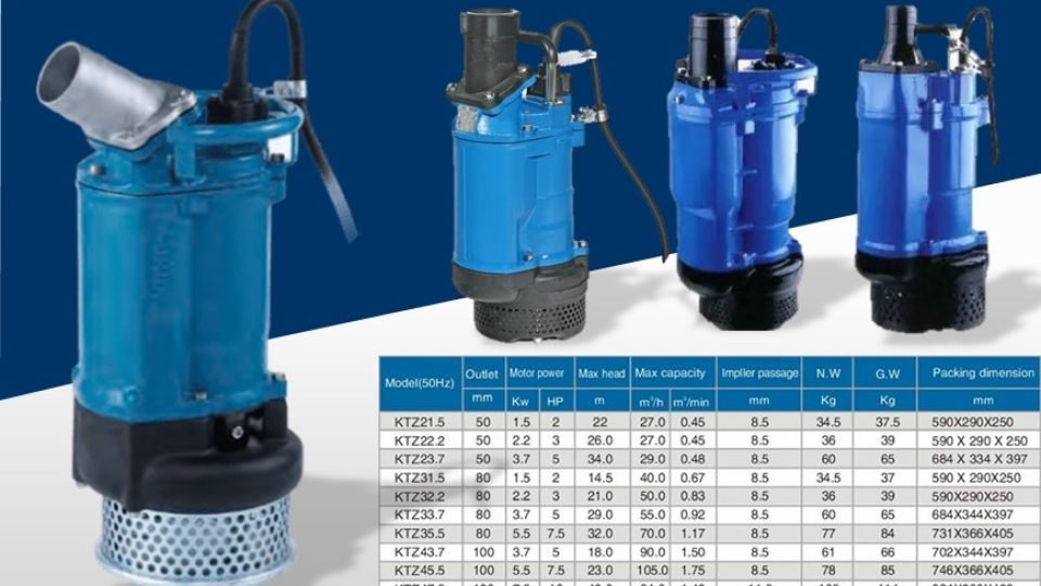 JUAL POMPA SUBMERSIBLE KTZ SERIES MREK ROTOR