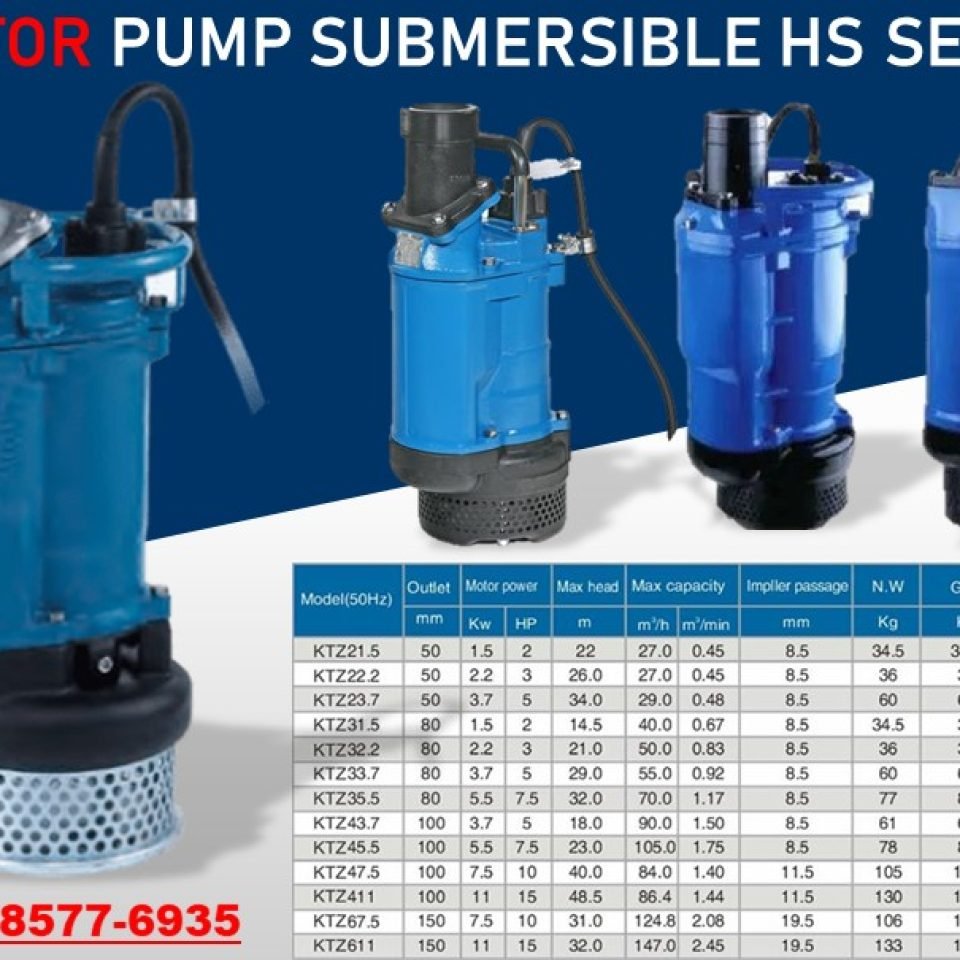 JUAL POMPA SUBMERSIBLE KTZ SERIES MREK ROTOR