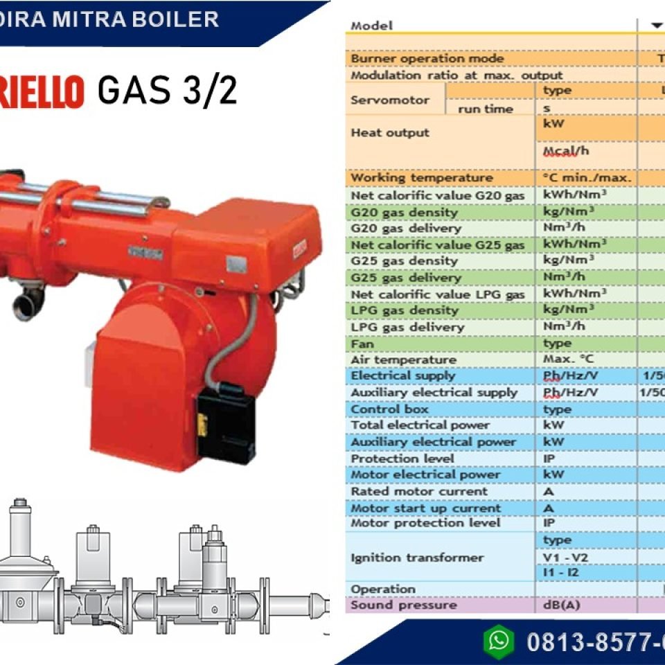 JUAL RIELLO GAS 3_2 TWO STAGE