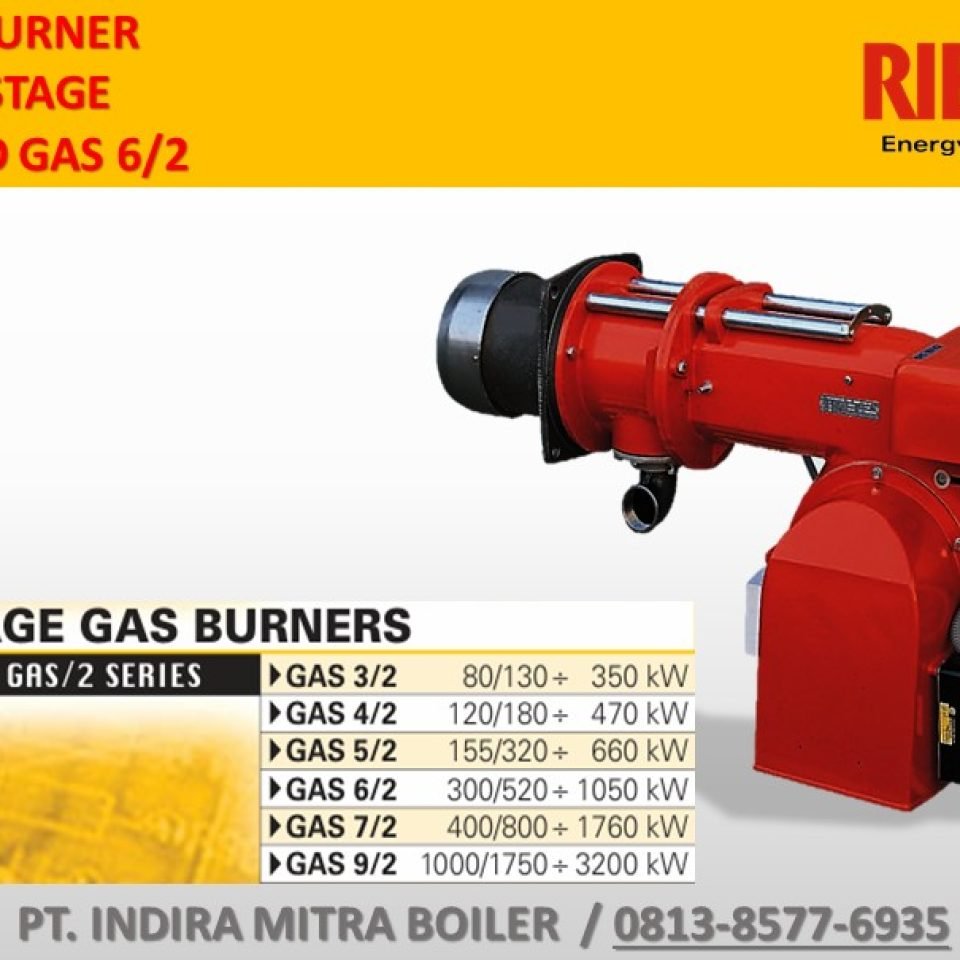 JUAL RIELLO GAS 6_2 BURNER TWO STAGE