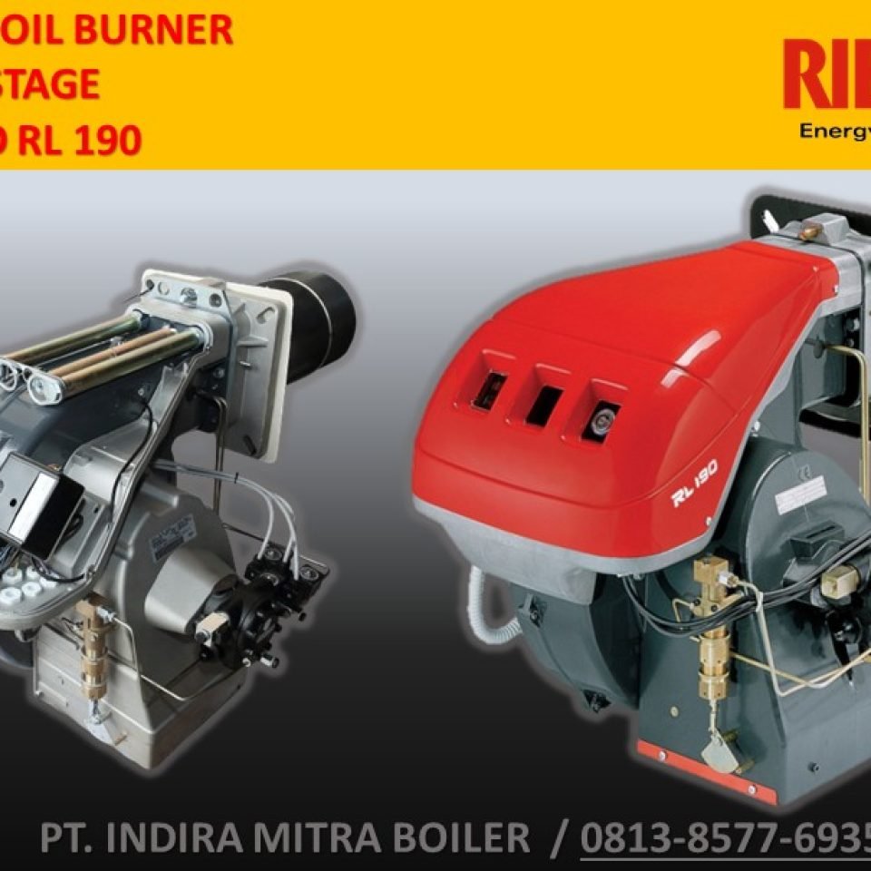 JUAL RIELLO RL 190 – LIGHT OIL BURNER 2 NOZZLE