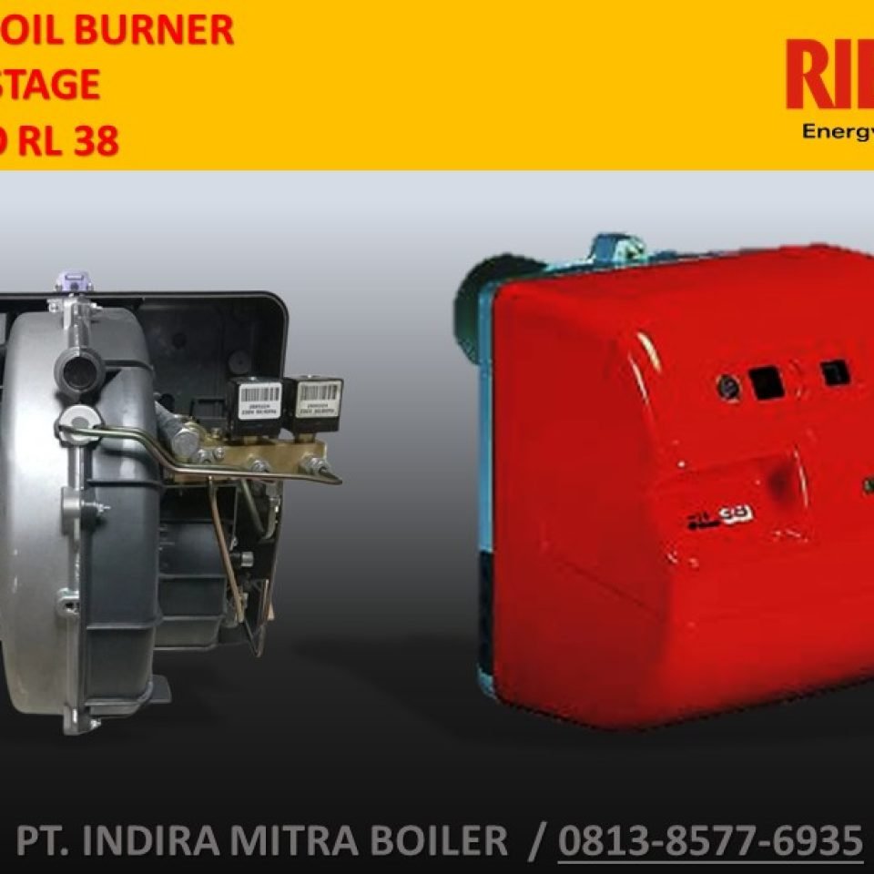 JUAL RIELLO RL 38 – LIGHT OIL BURNER 2 STAGE