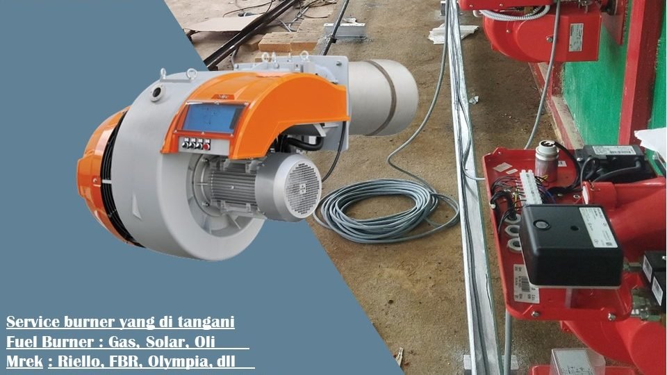 Jasa service Burner riello FBR olympia baltur