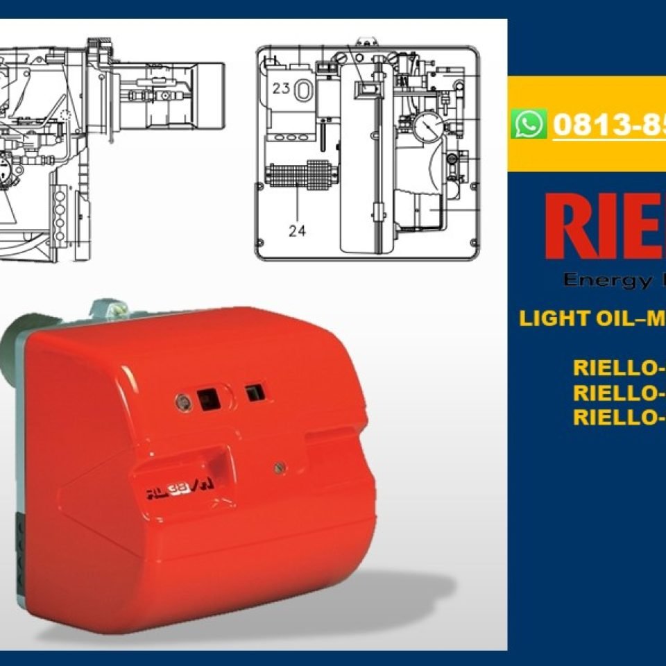 Jual Burner Riello Rl28/M, RL38/M, RL50/M Modulating