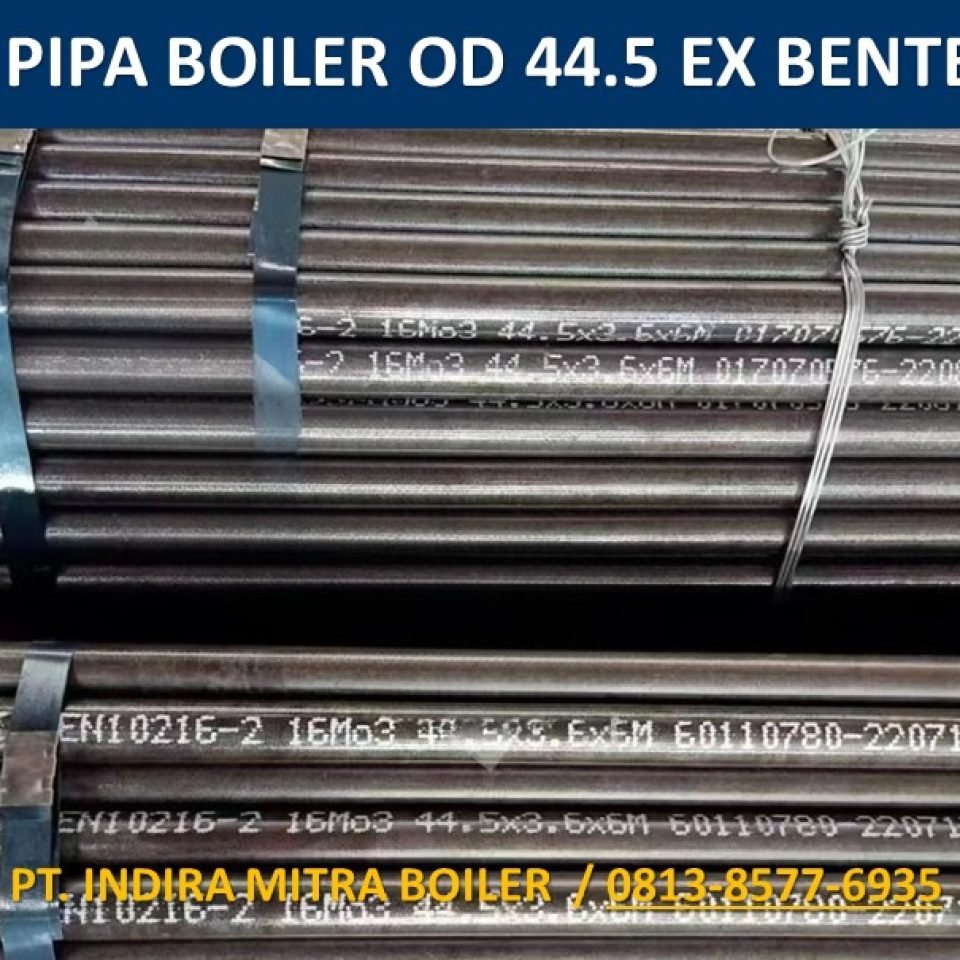 Jual Pipa bakar Boiler OD 44,5 x 3.6 x 7000 mm