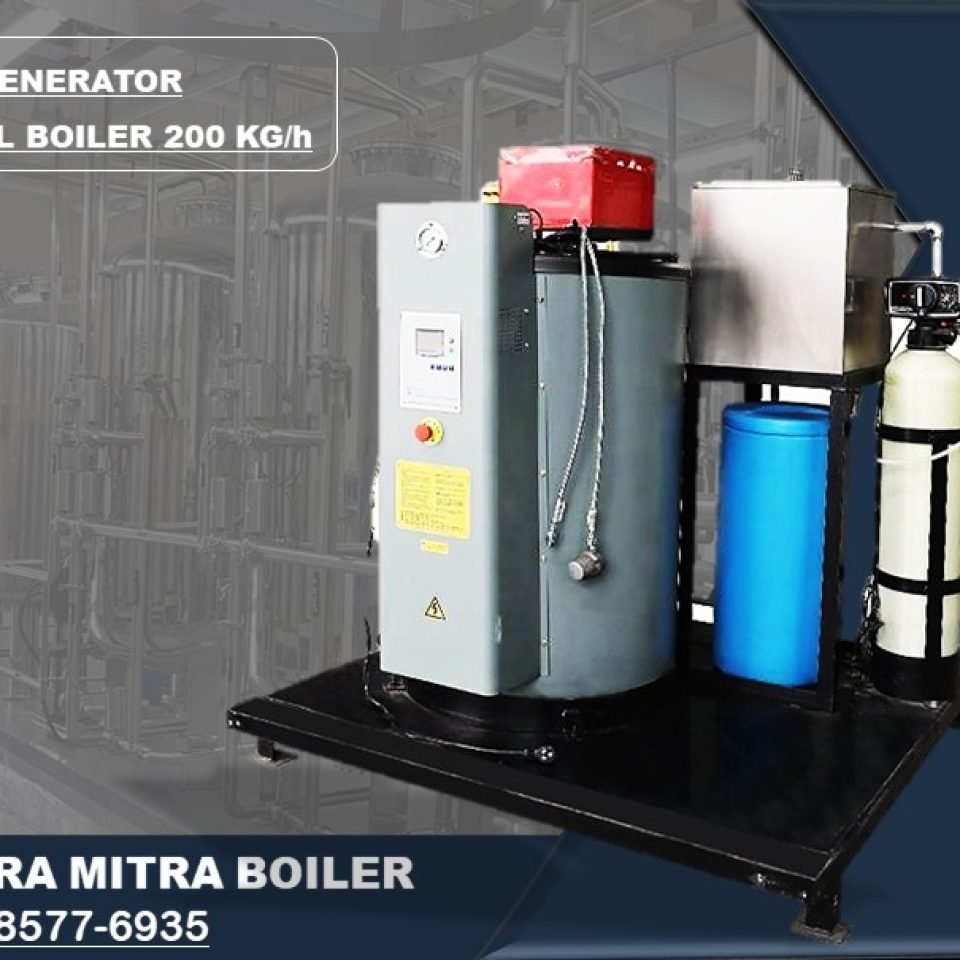 Jual Steam Boiler Generator 200 Kg /Jam