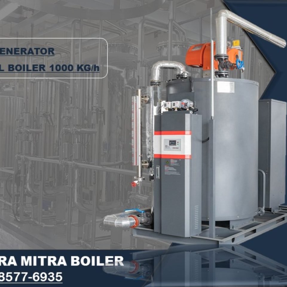 Jual Steam Generator Boiler 1000 kg Vertikal