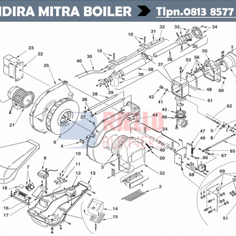 PART LIST RIELLO RS70 RS100 RS130