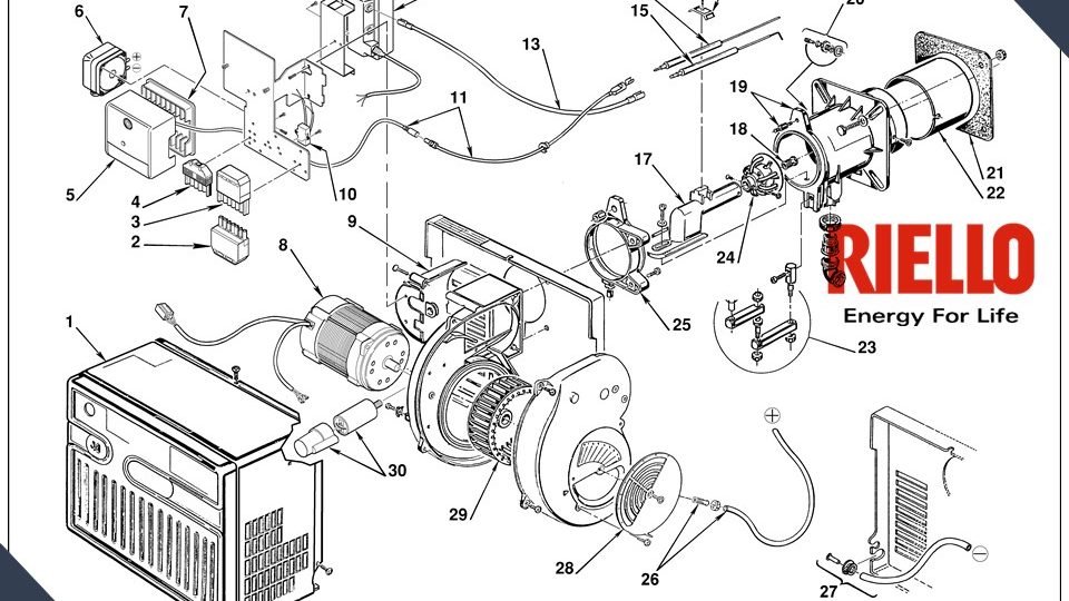 PRAT LIST RIELLO 40 FS 20 GAS BURNER