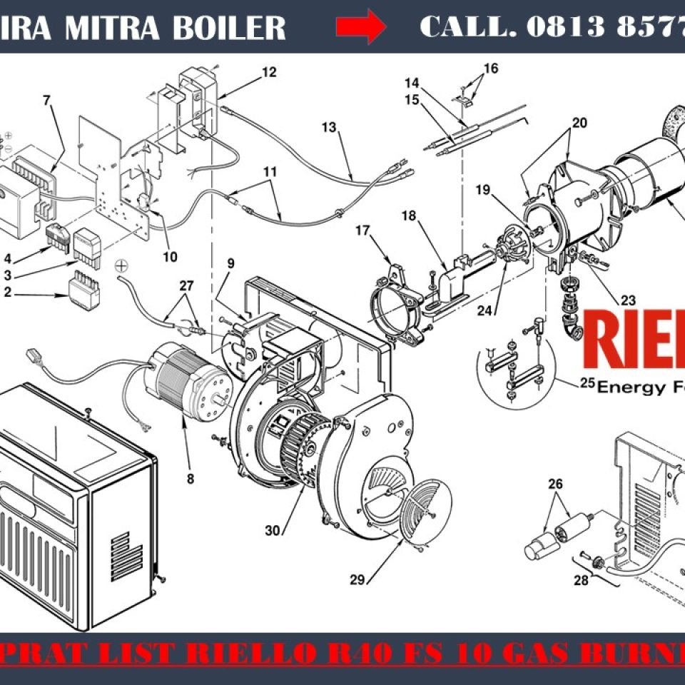 Part List Riello FS 10 Gas