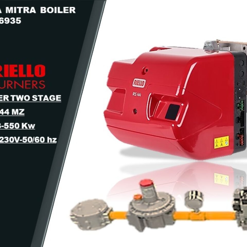 RIELLO RS 44 MZ TYPE 884T – GAS BURNER TWO STAGE 550 KW