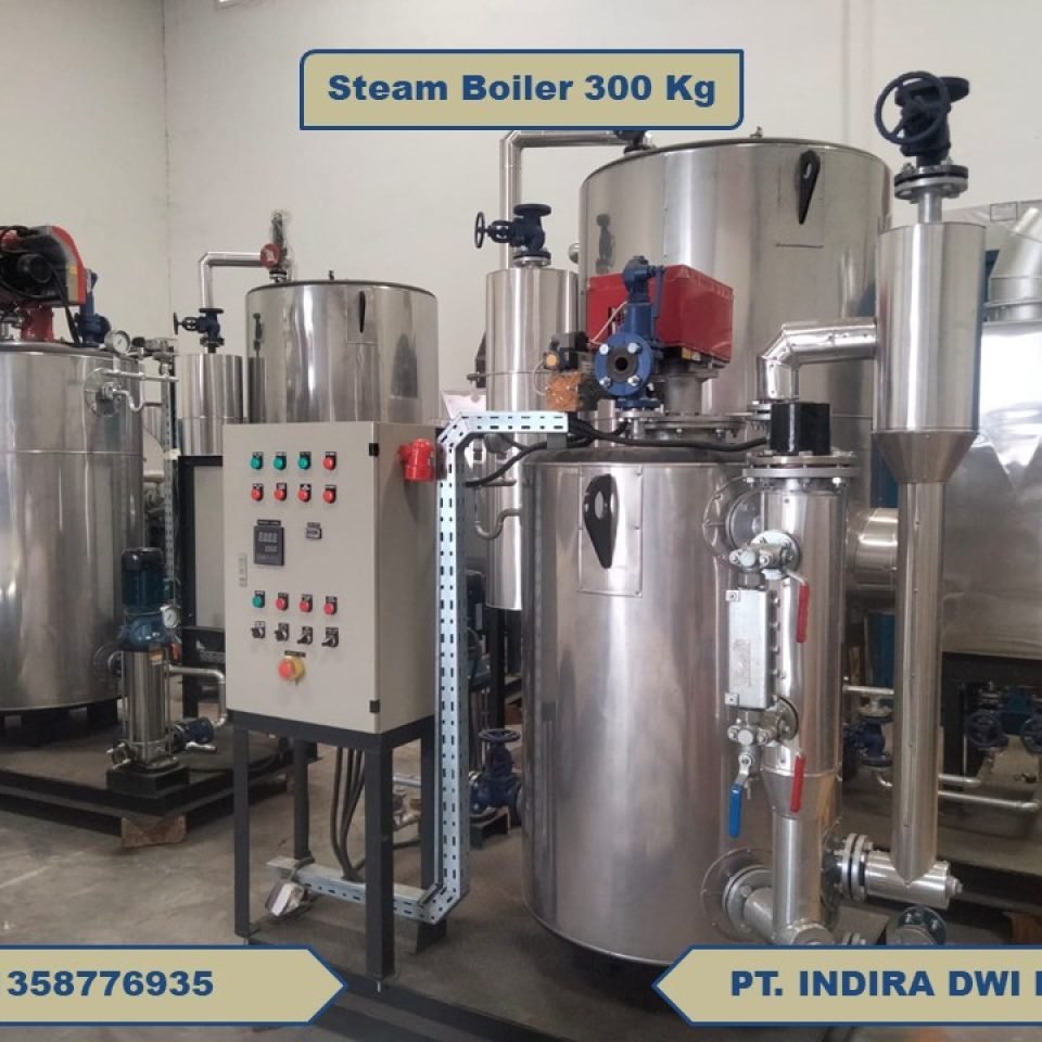 STEAM BOILER 300 KG VERTIKAL