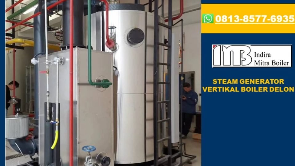 STEAM GENERATOR VERTIKAL 1.5 TON DELON BOILER
