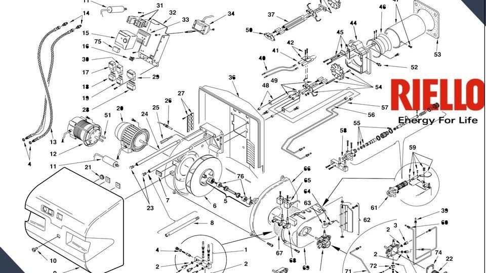 Sparepart Riello Rl34 Rl38 Rl50 Two Stage