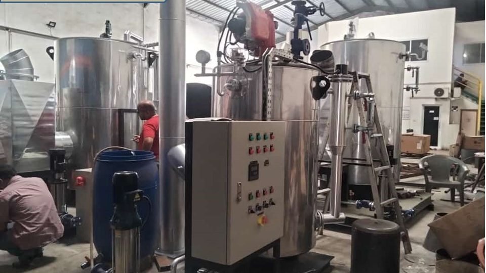 Steam boiler 500 KG vertikal lokal